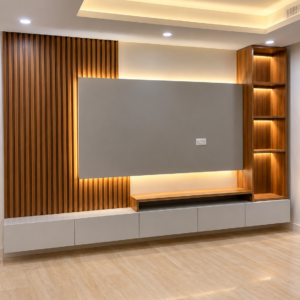 TV Unit with Wall Panel
